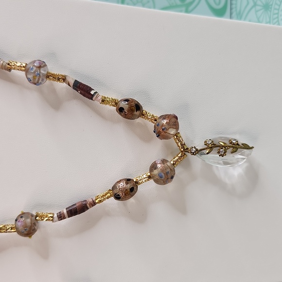 Paperbead Necklace with Matching Earrings - Picture 3 of 5